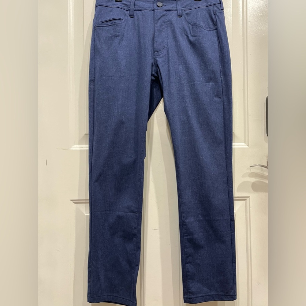 Rhone Commuter Five Pocket Pants 31w Slim Fit Blue